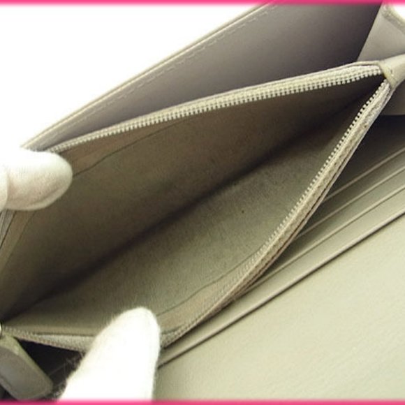 Dior Wallet Purse Long Wallet Trotter Grey Woman Authentic Used - Picture 3 of 5